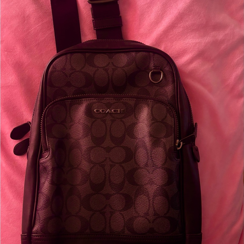 Coach Dark Brown Men's Backpack